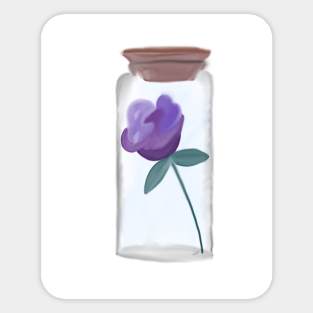 Flower in a vial Sticker